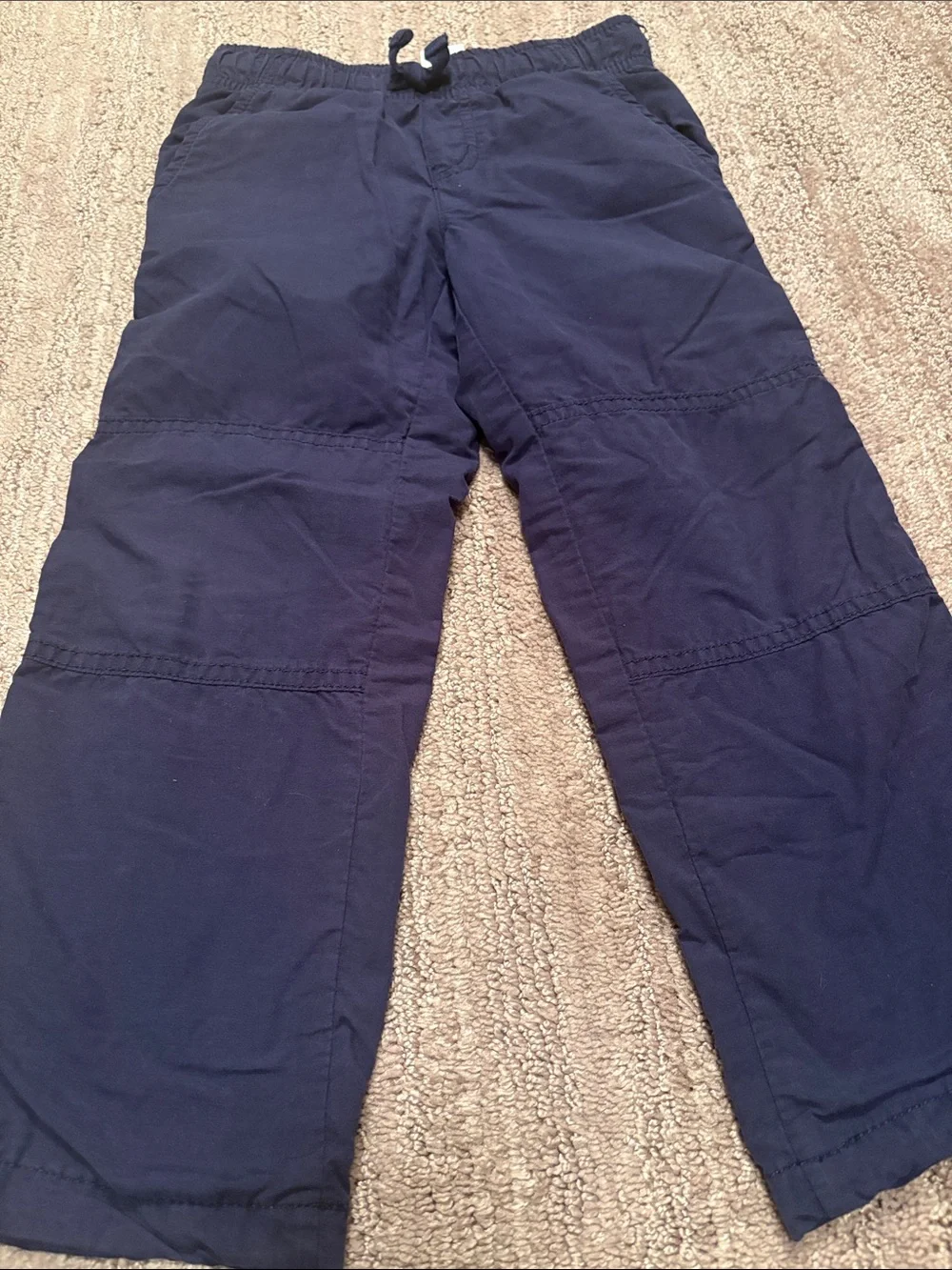 Kids Khaki, Red and Navy Casual Bottoms Trio. Brands Gap, Oshkosh, and Gymboree.